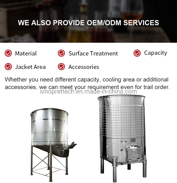 Wine Storage Tank with Manhole Sanitary Stainless Steel