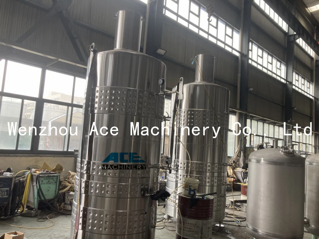 Factory Price Variable Capacity Stainless Steel Fruit Mead Wine Fermentation Tank with Floating Lid