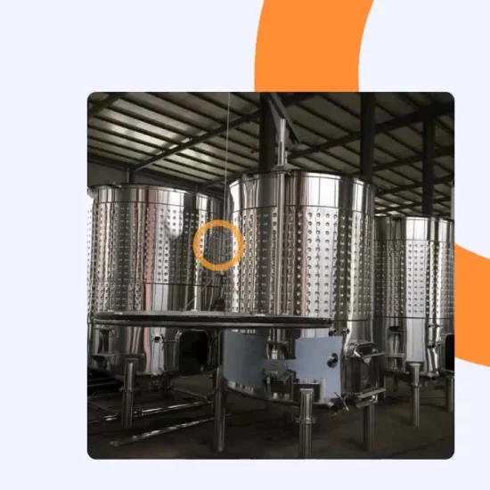 フローティング蓋ワイン製造装置が付いている衛生的なステンレス鋼のフルーツ サイダー発酵タンク